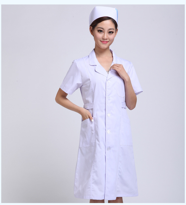 护士服夏装白色葫芦领\工作服 厂家